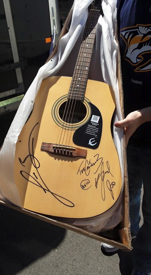 Guitar Donated by Mr Lee Brice