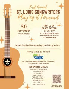 Four-Hour Festival Showcases Eight Songwriters, Benefits Play it Forward St. Louis
