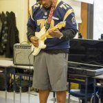 Joe Barksdale of the St Louis Rams at KIPP Inspire Academy